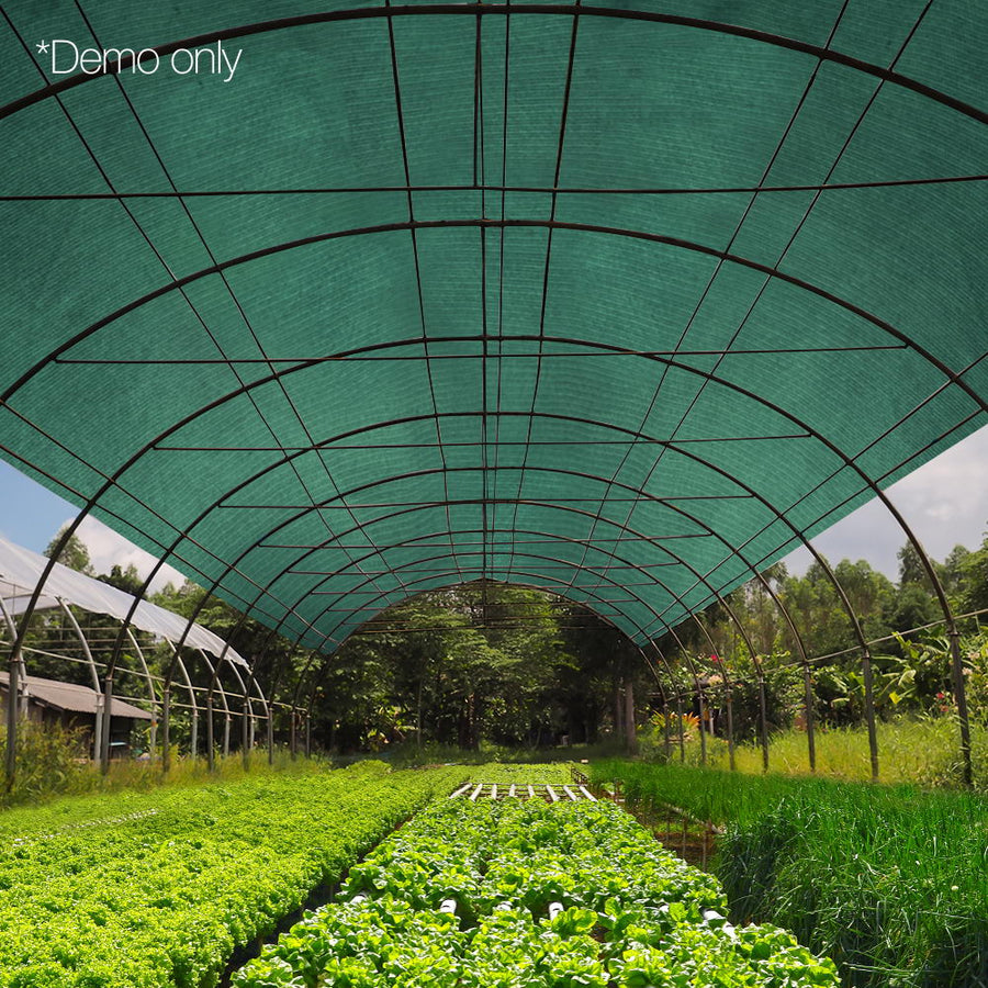 Instahut green 50% shade cloth roll, knitted UV-stabilised HDPE fabric, image 7