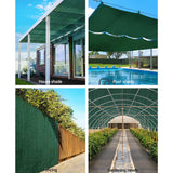 Instahut 70% Shade Cloth 1.83x30m Shadecloth Sail Heavy Duty Green - Top-Down View