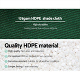 Instahut 70% Shade Cloth 1.83x30m Shadecloth Sail Heavy Duty Green - 45-Degree Angle