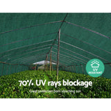 Instahut 70% Shade Cloth 1.83x30m Shadecloth Sail Heavy Duty Green - Rear View