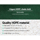 Instahut 70% Shade Cloth 1.83x30m Shadecloth Sail Heavy Duty Green - 45-Degree Angle