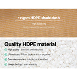 Instahut 70% Shade Cloth 1.83x50m Shadecloth Sail Heavy Duty Beige - 45-Degree Angle