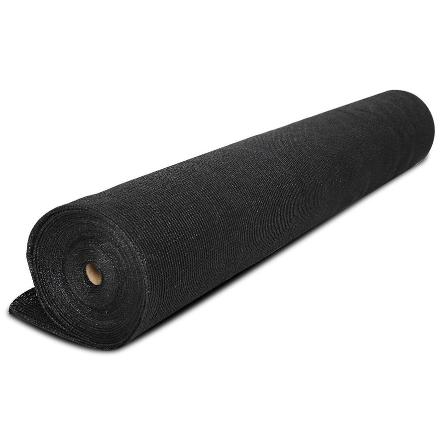 Instahut 50% Shade Cloth 3.66x20m Shadecloth Sail Heavy Duty Black, image 3