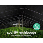 Instahut 50% Shade Cloth 3.66x20m Shadecloth Sail Heavy Duty Black, image 6