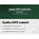 Instahut 50% Shade Cloth 3.66x30m Shade Cloth Sail Heavy Duty Shadecloth Garden Mesh Roll GR - Top-Down View