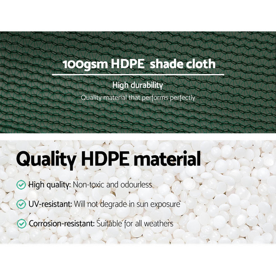 Instahut 50% green shade cloth roll, 3.66m x 30m, image 5