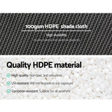 Instahut 50% Shade Cloth 3.66x30m Shadecloth Wide Heavy Duty White - 45-Degree Angle