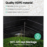 Instahut 70% Shade Cloth 3.66x30m Shade Cloth Sail Heavy Duty Shadecloth Garden Mesh Roll BK - Close-Up Angle