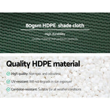 Instahut 30% Shade Cloth 3.66x30m Shadecloth Wide Heavy Duty Green - 45-Degree Angle