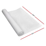 Instahut 50% Shade Cloth 1.83x50m Shadecloth Garden White - Front View