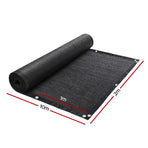 Instahut Shade Cloth Sun Shade Fabric Patio UV Resistant Black 10x2m