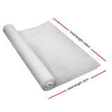 Instahut 90% Shade Cloth 3.66x30m Shadecloth Wide Heavy Duty White - Front View