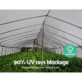 Instahut 90% Shade Cloth 3.66x30m Shadecloth Wide Heavy Duty White - Rear View