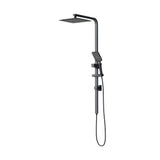 Welba 10" Rain Shower Head Set Square 3-Mode Black