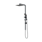 Welba 10" Rain Shower Head Set Square 3-Mode Black