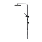Welba 10" Rain Shower Head Set Square 3-Mode Black