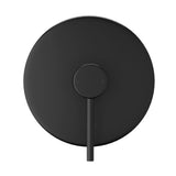 Welba Shower Mixer Tap Round Black - Side View
