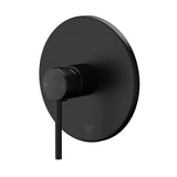 Welba Shower Mixer Tap Round Black - 45-Degree Angle