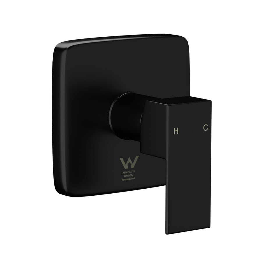 Welba Shower Mixer Tap Square Black