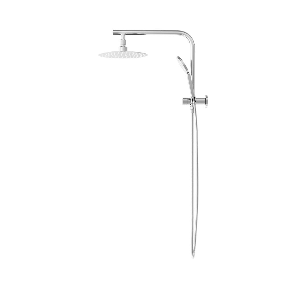 Welba 10" Rain Shower Head Set Round 3-Mode Gooseneck Chrome