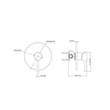 Welba 10" Rain Shower Head Set with Mixer Round 3-Mode Chrome