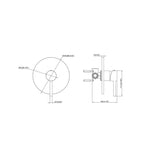 Welba 10" Rain Shower Head Set with Mixer Round 3-Mode Chrome