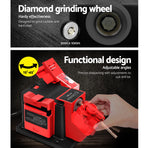 Giantz 65W electric multi tool sharpener with sharpening modules, adjustable head angle