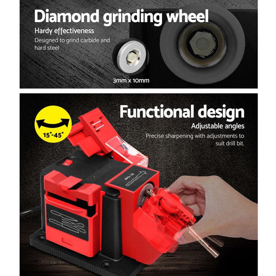 Giantz 65W electric multi tool sharpener with sharpening modules, adjustable head angle