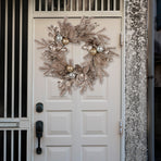 Christabelle Champagne Glitter Christmas Wreath - 61cm