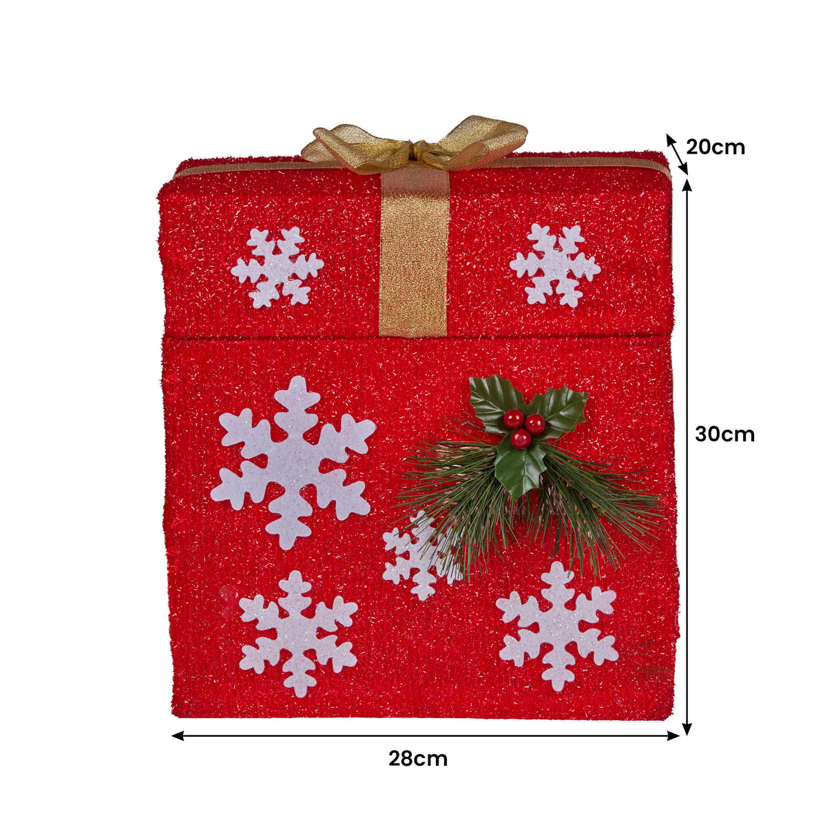 Christabelle Animated Santa Gift Box LED Christmas Tree Decoration Xmas Ornament
