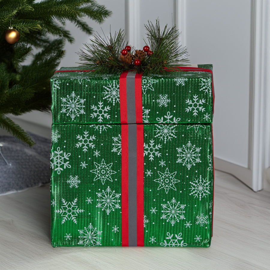 Christabelle Animated Elf in a Gift Box LED Lights Christmas Tree Decoration Ornament Xmas
