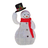 Christabelle 51cm Animated Snowman Christmas Display Multi-Colour LED Lights Xmas Decoration - 45-Degree Angle