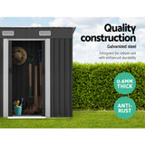 Giantz Garden Shed 1.94x1.21M w/Metal Base Sheds Outdoor Storage Tool Steel House Sliding Door - Top-Down View