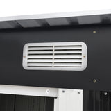 Giantz Garden Shed 2.38x1.31M Sheds Outdoor Storage Tool Metal Workshop Shelter Sliding Door - 45-Degree Angle