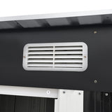 Giantz Garden Shed 2.38x1.31M w/Metal Base Sheds Outdoor Storage Tool Workshop Sliding Door - 45-Degree Angle