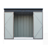Giantz Garden Shed 2.31x1.31M Sheds Outdoor Storage Tool Metal Workshop Shelter Double Door - Side View
