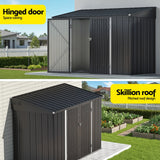 Giantz Garden Shed Galvanised Steel 3.05x1.5M Outdoor Storage Shed Workshop House Shelter - Rear View