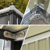 Giantz Garden Shed Sheds Outdoor Storage 2.06x1.96M Tool Workshop House Shelter - Rear View
