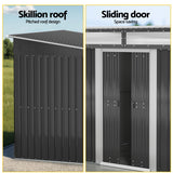 Giantz Garden Shed Outdoor Storage 2.60x1.95M Tool Sheds Workshop House Shelter - Rear View
