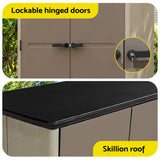 Giantz Garden Shed Outdoor Storage Shed Tool Workshop with Lockable Doors - Rear View