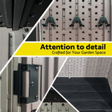 Giantz Garden Shed Outdoor Storage Shed Tool Workshop with Lockable Doors - Close-Up Angle