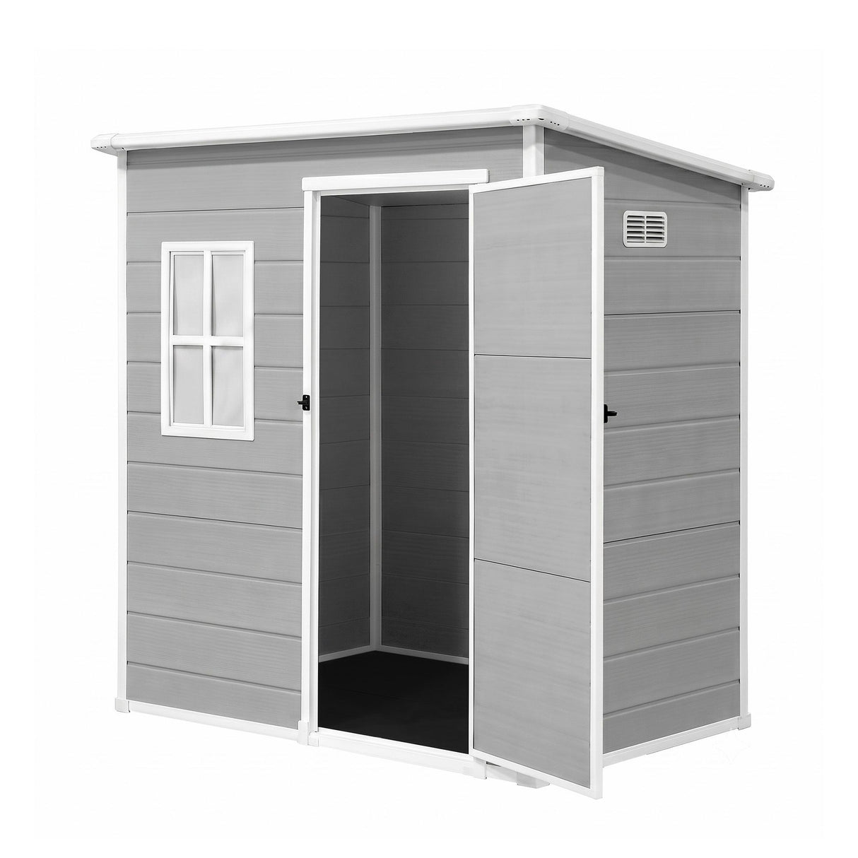Giantz Garden Shed Outdoor Storage Box 1.87x1.28M Resin Tool Shed Backyard Grey