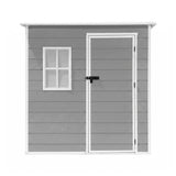Giantz Garden Shed Outdoor Storage Box 1.87x1.28M Resin Tool Shed Backyard Grey - Top-Down View