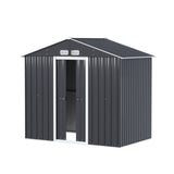 Giantz Garden Shed Outdoor Storage 2.15x1.3M Tool Workshop House Shelter Sliding Door - Close-Up Angle