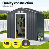 Giantz Garden Shed Outdoor Storage 2.15x1.3M Tool Workshop House Shelter Sliding Door - Top-Down View