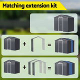 Giantz Garden Shed Extension Kit Outdoor Storage Tool Sheds Workshop House Shelter - 45-Degree Angle