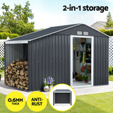 Giantz Garden Shed 3.22x1.96M Outdoor Storage Tool Workshop House Shelter - Top-Down View