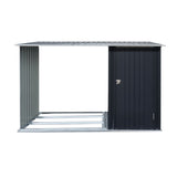 Giantz Garden Shed 2.49x1.04M Sheds Outdoor Tool Storage Workshop House Steel 2 in 1 - Side View
