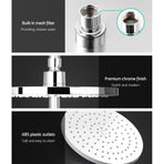 Cefito 9'' Rain Shower Head Set Handheld Round High Pressure Mixer Tap Chrome