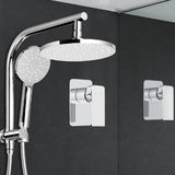 Cefito 9'' Rain Shower Head Set Handheld Round High Pressure Mixer Tap Chrome - Low Angle